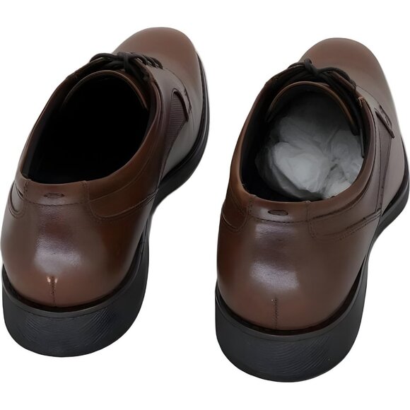 Johnston Murphy Men's Holcom Tan Water-Resistant Full Grain Shoes 9.5 M - Picture 3 of 6